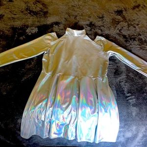 Women’s costume (Alien) silver~iridescent